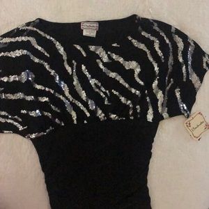 Gorgeous black and silver shirt